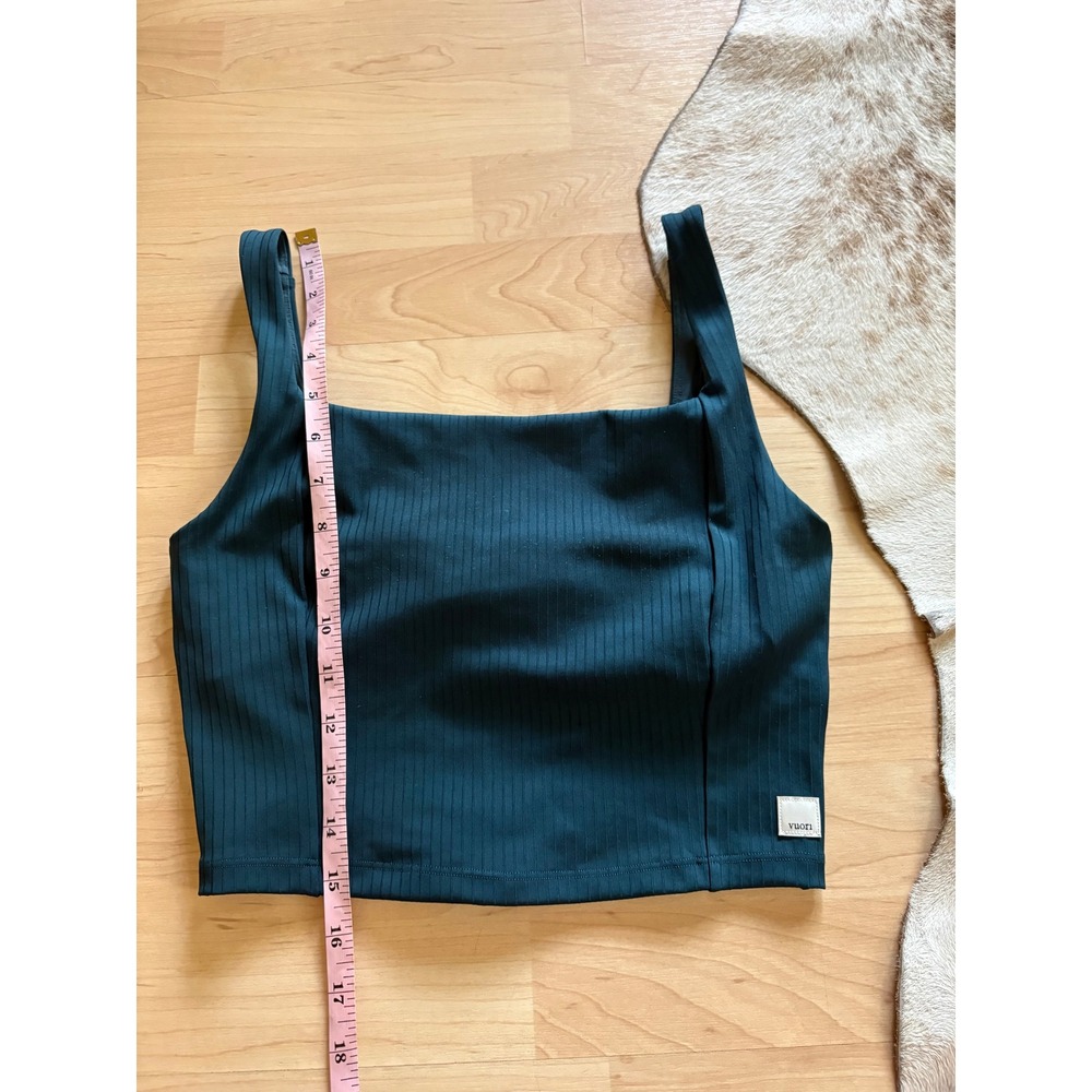 VUORI Inversion Rib Support Tank In Moss Green Size Small - Picture 8 of 8